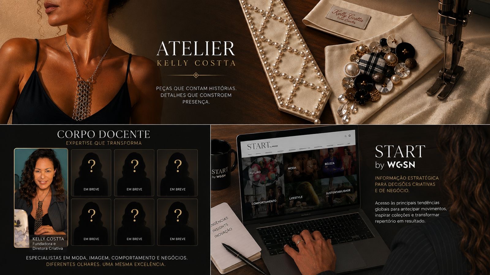 Expansão de Kelly Costta com Atelier, Corpo Docente multidisciplinar e START by WGSN
